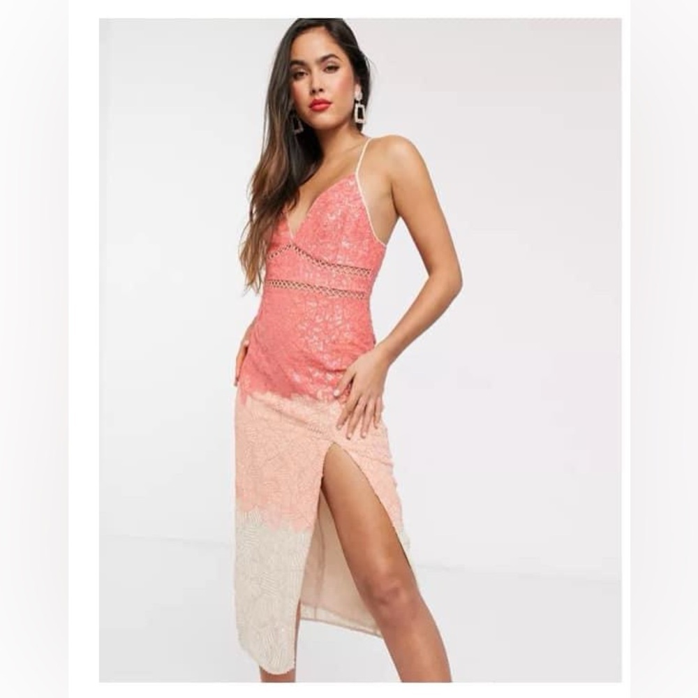 ASOS sequin ombre dress